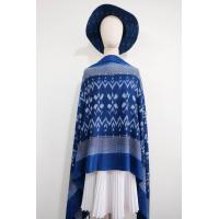 ราคา ผ้าคลุมไหล่มัดหมี่ย้อมคราม (20629389669)