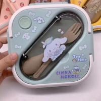 ราคา กล่อง Bento แบบพกพา Sanrio Hello Kitty Kawaii Kuromi Cinnamoroll My Melody การ์ตูนไมโครเวฟกล่องข้าวปิดผนึกกล่องปิกนิกกลางแจ้ง (20239411504)