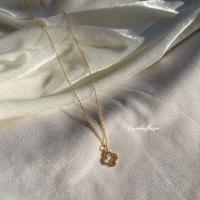 ราคา Kissmebythesun Lucia Necklace สร้อยคอชุบทองคำขาว (19615842305)