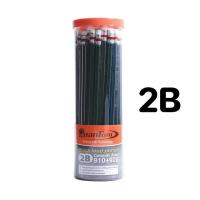 ราคา ดินสอไม้ 50 แท่ง ดินสอไม้เอชบี HB และ 2B ยกกระป๋อง ตราควอนตั้ม Quantum ด้ามสีเข้ม สีหวาน ด้ามดำ 2B QP930940910 920 จำนวน 1 กระป๋อง ดินสอสองบี ยกกล่อง (18820286147)