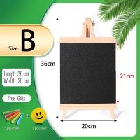 ราคา 5รูปแบบ Mini Chalkboard เดสก์ท็อปกระดานดำไม้สนกรอบตาราง Black พร้อมขาตั้งสำหรับ Memu วาด Bulletin บอร์ด (21170399919)
