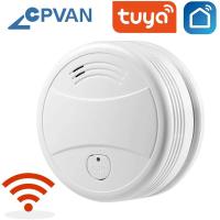 ราคา Tuya เครื่องตรวจจับควันแบบ Wi fi ก๊าส CO คาร์บอนมอนอกไซด์สัญญาณเตือนภัย2ใน1เซนเซอร์ตรวจจับควันระบบนิรภัยในบ้านนักดับเพลิงป้องกัน (21020703417)