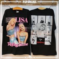 ราคา 2023 LISA BlackPink Lisa ลิซ่า แบล๊คพิงค์ bootleg เสื้อวง เสื้อทัวร์ เสื้อลิซ่า papamama vintage เสื้อยืดผ้าฝ้าย เสื้อยืด (20067913365)