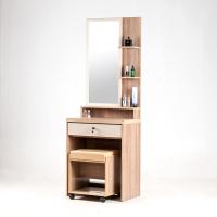 ราคา ส่งฟรี โต๊ะเครื่องแป้ง โต๊ะแป้ง มีลิ้นชักล๊อค และ แถม สตูนั่ง ฟรี รุ่น C168 (14323652395)