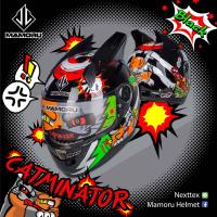 ราคา หมวกกันน็อค MAMORU ลาย แมว Catminator แถมพร้อมหูแมว หมวกกันน็อก เต็มใบ ชิวปรอทใส 4สี เลือกสี เลือกไซส์ (10184630976)