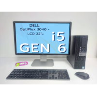 ราคา คอมชุดมือสอง DELL Optiplex 3040 Dell 22 i5 GEN 6 8GB SSD 120GB พร้อมใช้งาน ครบชุดราคาถูก USED Computer (21321117517)