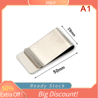 ราคา Lowest price MH ที่หนีบธนบัตรโลหะสแตนเลสแบบเรียบง่ายสำหรับผู้ชายผู้หญิง (20638426959)