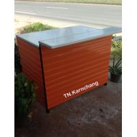 ราคา โต๊ะเคาน์เตอร์หน้าสีส้ม โต๊ะพับถอดประกอบ (21333647131)