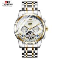 ราคา 2022 TEVISE Mens Tourbillon นาฬิกากันน้ำอัตโนมัตินาฬิกาผู้ชายนาฬิกาโครงกระดูกนาฬิกาข้อมือชาย Relogio Masculino (16603021037)