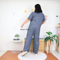 ราคา 552 ชุดเซ็ท เสื้อ คอกลม แขนสั้น กางเกง ขายาว สีพื้น ผ้า เปลือกไม้ สาวอวบ สาวพลัสไซส์ คุณภาพดีเกินราคา (19516175338)