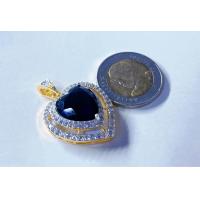 ราคา จี้พลอยหัวใจ สีแดงทับทิม สีเขียวหยก กว้าง25มิลลิเมตร (21321477217)