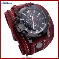 ราคา Bluelans นาฬิกาข้อมือสำหรับผู้ชายหน้าปัดกลมเที่ยงตรงย้อนยุคปรับได้ของขวัญวันเกิดสุดเท่แฮนด์เมดอเนกประสงค์เย็บนาฬิกาสายหนังควอตซ์เทียมสำหรับทุกวัน (19998127148)