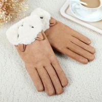 ราคา ถุงมือกันหนาวผู้หญิง ผ้าหนังนิ่ม ส่งจากไทย ทัชสกรีน บุขน เนื้อนุ่ม (17371532986)