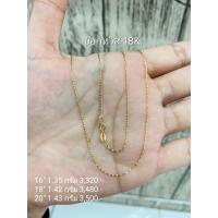 ราคา สร้อยคอทองแท้ 18K Italy 750 ลายบ๊อกทวิส (16724621434)