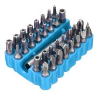 ราคา 33pcs Tamper Proof CRV6150 Torx Hex Star Bit Set with Magnetic Holder for Any Drills Screwdriver Nutdrivers Bits Hand Tools with Storage Case (4309544906)