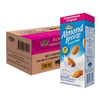 ราคา บลูไดมอนด์ อัลมอนด์ บรีซ นมอัลมอนด์ รสจืด 180 มล x 24 กล่อง Blue Diamond Almond Breeze Almond Milk Unsweetened Original Flavor 180 ml x 24 Boxes โปรโมชันราคาถูก เก็บเงินปลายทาง (15013027422)