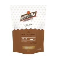 ราคา Van Houten Milk Chocolate Coverture 34 1 แวนฮูเต็น ช็อกโกแลตนม ขนาด 1 5 kg (10766861121)