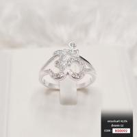 ราคา แหวนเงินแท้ 92 5 โอมพระพิฆเนศ เพชรสวิส CZ เกรดพรีเมี่ยม RG0092 (20448028961)