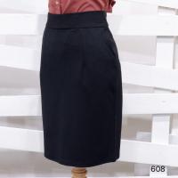 ราคา กระโปรงทำงาน กระโปรงผ้าโรเชฟ มีกระเป๋า2ข้าง รหัส 608 (15800407027)