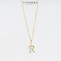 ราคา สร้อยคอทองคำแท้ จี้ตัวอักษร ประดับเพชร ทอง 9K ITALY 375 (13339825620)