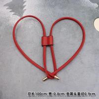 ราคา สายรัดปากหนังมีเชือกรูดสำหรับกระเป๋าทรงขนมจีบสายรัดกระเป๋าเป้สะพายหลังมีเชือกรูดสีดำสายรัดปากแคบอุปกรณ์เสริมกระเป๋า (8724919112)