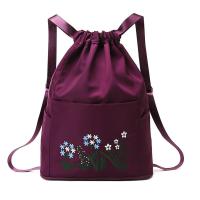 ราคา Foldable Travel Bag Nylon Sports Bag Embroidered Backpack Drawstring Organizer Backpack Printed Pattern Backpack (20683599383)