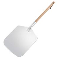 ราคา Square Pizza Peel Aluminum Pizza Pusher with Wooden Handle Bread Pusher the Pizza Base Pizza Lifter Bread Pusher (15256092212)