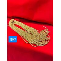 ราคา สร้อยคออินเดีย งานทองเหลือง ลายโซ่ทอง ยาว13นิ้ว (21340744977)