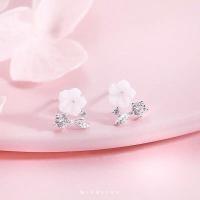 ราคา MixBlink ต่างหู เงินแท้ 92 5 ส่งฟรี EMS รุ่น Bloom (9739776181)