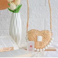ราคา กระเป๋าสานผักตบชวา รุ่น SWEETY HEART กระเป๋าถือ กระเป๋าสะพายข้าง กระเป๋าสะพายคาดตัว SANFUNSUNDAY (9142941993)