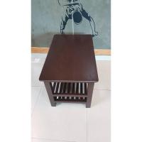 ราคา โต๊ะทีวี โต๊ะไม้สัก 2ชั้น สีโอ๊ค โต๊ะ โต๊ะไม้ ชั้นวางของ โต๊ะวางของ (9026580052)