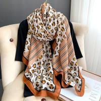 ราคา ผ้าพันคอเนื้อบางเบา ผ้าคลุมไหล่ ผ้าพันคอ ลายเสือดาว ผ้าฝ้ายและผ้าลินิน ผืนใหญ่ กันแดด กันลม Cotton and linen shawl m 008 (12719833918)