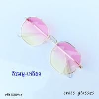 ราคา แว่นกันแดด ทรงแปดเหลี่ยม รหัส SGUV48 (9834860914)