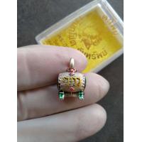 ราคา ของแท้ จี้ตะโพน เรียกโชคเรียกทรัพย์ เนื้อทองชนวนชุบเงินซาตินลงยา พระอาจารย์เต๋า วัดสุวรรณเจดีย์ จ อยุธยา (19498228611)