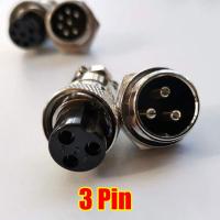 ราคา หัวแจ็คคอนเนคเตอร์เหล็ก GX 16 Plug connector คอนเน็คเตอร์ 16mm GX 16 มี 2345678 pin ราคาต่อชุด ตัวเมียต่อลอย ตัวผู้แบบขันเกลียว (17337335343)
