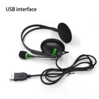 ราคา hot ↂ 3 5mm Wired Headphones Universal Business Call Center USB Headset With Microphone Noise Cancelling Earphone For Laptop Computer (20383923521)