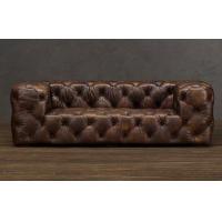 ราคา ห้องนั่งเล่นโซฟาเต็มน้ำมันขี้ผึ้งจริงหนังแท้ที่นอน chesterfield โซฟาชุด1 2 3ที่นั่งห้องนั่งเล่นเฟอร์นิเจอร์พัฟเตียงที่นั่งห้องนั่งเล่น (17271557475)