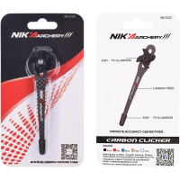 ราคา NIKA Arrow Clicker Recurve Bow Signal Release Tool Carbon Fiber Clicker for Recurve Bow Target Shooting Practice (19551790833)