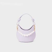 ราคา CHARLES and KEITH CK2 10270963 กระเป๋าทรงพระจันทร์เสี้ยวคลาสสิคมุก (20524094721)