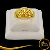 ราคา Ring No 71RD แหวนหุ้มทอง แหวนผู้หญิง แหวนแฟชั่นทองชุบ ลายหัวโปร่งตารางจิกเพชร นน 1 สลึง งานเคลือบแก้วหนาพิเศษ ชุบทองไมครอน พร้อมส่ง (16881789049)
