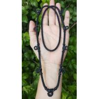 ราคา สร้อบคอห้อยพระ หลาย ห่วง เชือกเทียนถัก 2 3 4 5 6 7 8 9 ห่วง (16103998422)