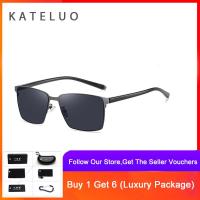ราคา KATELUO แว่นกันแดดสำหรับขับขี่ตกปลากันแสงแดดทำจากสเตนเลส TR90แว่นกันแดดโพลาไรซ์ผ้าไนลอนแบบใหม่สำหรับผู้ชาย CP7111 (17248907467)