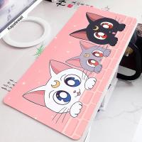 ราคา Kawayi Cute Cat แผ่นรองเมาส์ขนาดใหญ่ แผ่นรองเมาส์คอมพิวเตอร์ยางธรรมชาติ แผ่นรองเมาส์เกมมิ่ง แผ่นรองโต๊ะข้างล็อค (20563706568)
