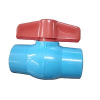 ราคา บอลวาล์ว สีฟ้า วาล์วน้ำ PVC ขนาด 1 2 ลัคกี้ PVC BALL VALVE เเพ็คละ 20 ชิ้น พร้อมส่ง (8149877470)