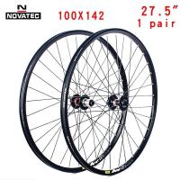 ราคา Novatec ดั้งเดิมชุดล้อจักรยานเสือภูเขา26 27 5 29นิ้ว D041 D442 15X100 110 12X142 148 7 11สปีด32ชั่วโมงดิสก์เบรกผ่านล้อจักรยานเอ็มทีบี (20800208693)