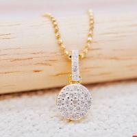 ราคา พร้อมส่ง จี้เพชรแท้ ทองคำแท้9K ทอง37 5 เพชรแท้น้ำ100 เบลเยี่ยมคัต 9KPP738 (16151367032)