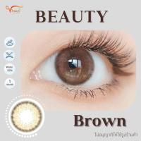 ราคา คอนแทคเลนส์ Beauty Brown ยี่ห้อ Beautylens ค่าสายตาปกติ 1000 (15709961461)