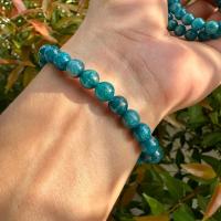 ราคา at74 สร้อยข้อมือหินแท้อะพาไทต์ Apatite 7 5 มิล สร้อยข้อมือพลอยแท้ ร้อยไหมยืด พลอยหายาก (21022831897)