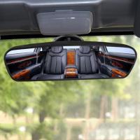 ราคา free Shipping Car Rear Mirror Wide angle Interior Rear View Mirror with Sucker Auto Convex Curve Car styling (20231421407)