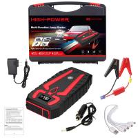 ราคา Car jump starter 99800mAh หน้าจอแสดงผลแบบดิจิตอล 12V กระแสไฟสูงสูด 1000 แอมป์ power bank Car Jump starter Car Emergency Booster 4USB เหมาะสำหรับ 99 ของรถยนต (18232894643)